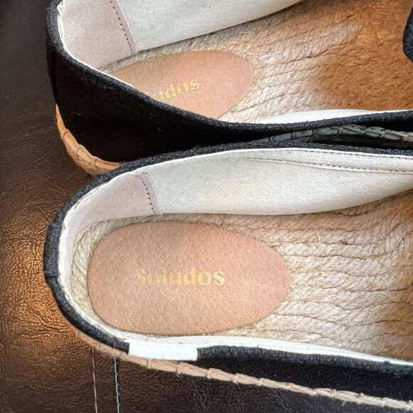 Soludos Women’s Espadrilles Sandal Black Summer Platform Slip On 8.5 - Picture 5 of 6